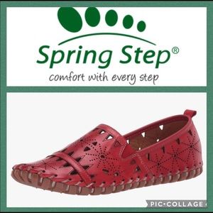 Spring Step Laser Cut  Fusaro Loafer